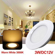 3w led downlight with remote control and dim light for living room or bedroom