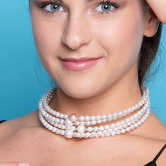 This breath-taking pearl choker necklace is the ultimate choice for a statement look. Victoria chocker is one of our most lush creations, with the 5 strands of beautiful round pearls and diamonds. This necklace will be the perfect pick for a stunning look: as a bride or as a for other occasion! The necklace can be adjusted for the necklace to sit perfectly around your neck. DETAILS: - material: yellow gold 18k - total weight 39,55 gr, weight of the titanium wire 0,90 gr.; gold weight 19,50 - adj Elegant Single Strand White Choker, Elegant White Single Strand Choker, Adjustable Pearl Bracelet With Pearl Pendant For Wedding, Pearl White Single Strand Choker, Adjustable Pearl Embellished Choker Necklace, Adjustable Pearl Choker For Formal Occasions, Pearl Embellished Choker, Adjustable Pearl Choker Necklace, Pearl Choker With Round Beads For Weddings