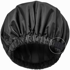 PRICES MAY VARY. 【✔️Fabric】:The shower cap for women & men features a double layer of silk fabric,which not only enhances the luxurious feel and comfort of the lined shower cap but also adds to its reusability. 【✔️Extra Large Size】: The shower cap measures 13.4 inches in diameter and features an adjustable elastic band to adjust the size. Comfortable and non-tight, easy to wear and suitable for all hair types and head sizes. 【✔️Waterproof Upgrade】: The outer layer of the satin shower cap is wate Silk Shower Cap, All Hair Styles, Bath Cap, Hair Styles Black, Stocking Stuffers For Women, Hair Bonnet, Shower Caps, Large Shower, Shower Cap