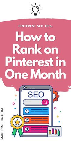 the title for pinterest seo tips how to rank on pinterest in one month