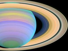 saturn's rings are seen in this image from nasa