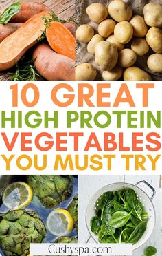 If you are wanting to incorporate more healthy foods to help you lose weight or build muscle these incredible high protein vegetables will help you. You can easily enjoy these high protein foods to help you stay full between meals. Vegetables High In Protein, Protein Vegetables, Vegan Facts, High Protein Smoothies, Protein Smoothies, Vegetarian Lifestyle, Protein Smoothie Recipes, Clean Eating For Beginners