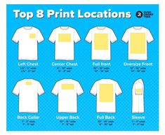 Shirt Decal Placement Guide, Logo Placement Guide, Tshirt Printing Business, T Shirt Logo Design, Logo Placement, Shirt Logo Design, Tshirt Business, Cricut Projects Beginner, Shirt Print Design