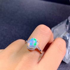 Opal Jewelry Ring, Opal Silver Ring, Vintage Opal Engagement Ring, Natural Opal Ring, Jewelry Classic, Pretty Jewelry Necklaces, Silver Opal Ring, Sterling Silver Jewelry Rings, Fire Opal Ring