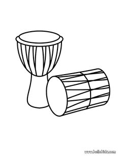 a drawing of a drum and its top