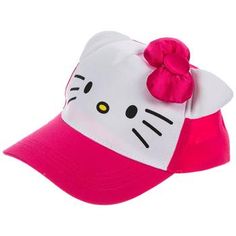 Size: Unisex One Size Fits Most Color: Hot Pink, White, Black & Yellow Quantity: 1 Express your love for Hello Kitty with this Hello Kitty Baseball Cap! This adorable baseball cap features pink and white colors with Hello Kitty's face on the front panel. The padded ears and bow give the piece a darling look. Use the adjustable snap closure to make it the right fit! Hello Kitty Baby Hat, Pink Kawaii Hat One Size Fits Most, Kawaii Pink Cap, Pink Kawaii Cap, Cute Adjustable Pink Snapback Hat, Cute Pink Snapback Baseball Cap, Cute Pink Adjustable Baseball Cap, Playful Pink Adjustable Baseball Cap, Cute Adjustable Pink Baseball Cap