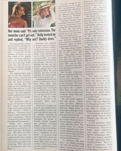 an article in the news with pictures of two women and one man on it's page