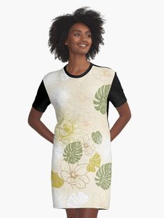 "Monstera Nubian Queen" Graphic T-Shirt Dress by LaceRenee | Redbubble Nubian Queen, T Shirt Dress