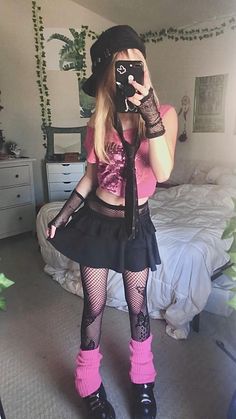 rocker girl inspo <3 in 2022 | Scene outfits, Fashion outfits, Alternative outfits Black And Pink Emo Outfits, Y2k Punk Outfits, Kawaii Grunge Outfits, Pink Goth Outfits, Pastel Grunge Outfits, Pastel Punk Outfits, Kawaii Goth Outfits