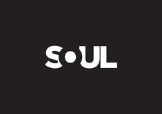 the word soul written in white on a black background