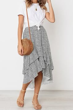 Summer Outfits For Teens, Mode Casual, Skirt Maxi, Trendy Summer Outfits, Outfit Trends, Indie Outfits, Black Women Fashion