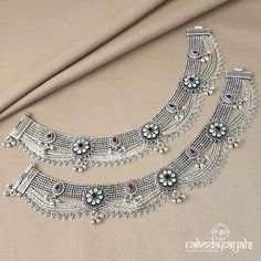 Anklets – Page 3 – Nakoda Payals Nakoda Payals, Anklet Designs, Silver Anklets, Silver Jewellery, Anklets, Silver Jewelry, Silver, Quick Saves