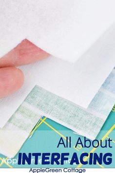 an advertisement for the apple green college's all about interfacing materials program