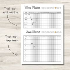 Habit Tracker Bullet Journal Hourly Mood Tracker, Bullet Journal Sleep Tracker, Tracker Bullet Journal Printable, Journal Sleep Tracker, Sleep Tracker Bullet Journal, Sleep Chart, Sleep Log, Symptom Tracker, Bullet Journal Ideas Templates