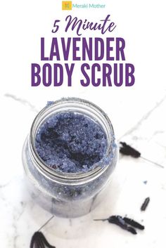 Homemade easy DIY lavender sugar scrub beauty treatment for face and body, relaxing and beautifully scented. This body scrub not only has natural calming effects but Lavender is also wonderful for blood circulation. #sugarscrub #bodyscrub #lavenderscrub #lipscrub #selfcare #homespa Easy Diy Beauty Products, Diy Body Scrub Recipes, Lavender Sugar, Lavender Sugar Scrub, Body Scrub Recipe, Diy Beauty Treatments, Diy Candles Scented, Sugar Scrub Recipe, Diy Kosmetik