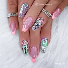 Nagellack Trends, Her Nails, Pretty Nail Art, Silver Nails, Nailed It, Classy Nails