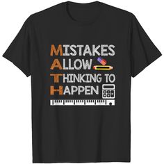 a black t - shirt with the words,'makes allow thinking to happen '