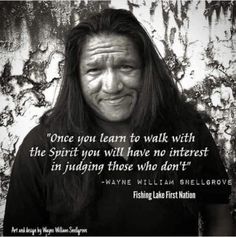 a man with long hair and a quote on it