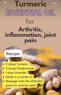 Massage Oils Recipe, Anti Inflammation Recipes