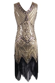 Gold Luxury Sleeveless Flapper Dress For Night Out, Style Année 20, Great Gatsby Dresses, Very Short Dress, Gatsby Dress, Robes Vintage, 1920s Flapper Dress, 20s Fashion, 1920s Flapper