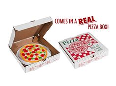 there is a pizza in a box with toppings on it and an open box