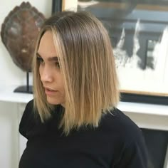 @amandanortiz Balayage Bob Straight, Dark Blonde Bobs, Hair Vanity, Balayage Long Hair, Jennifer Aniston Hair, Brown Hair Looks, Blonde Hair Shades