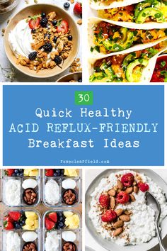 quick healthy acid reflex - friendly breakfast ideas