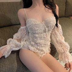 Question? Leave On The Comment Below! Corset Fashion Outfits, Bra Outfit, Tight Dress Outfit, Swim Bra, Fairy Style, Corset Fashion, Floral One Piece Swimsuit, Night Dress For Women, Seductive Clothes