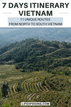 Green rice terraces and mountains in Sapa, Vietnam Vietnam Itenary, North Vietnam Itinerary, Vietnam Itinerary 1 Week, Things To Do In Vietnam, Central Vietnam, Thailand Trip, Vietnam Travel Guide