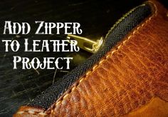 the zipper to leather project has been made