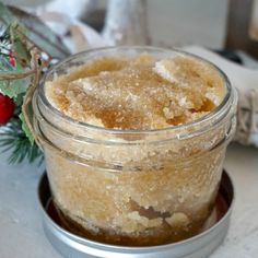 DIY Homemade Winter Hand Scrub Recipe Coconut Oil Sugar Scrub, Salt Face Scrub, Coconut Oil Scrub, Diy Sugar Scrub Recipe, Lip Scrub Recipe, Body Scrub Recipe, Homemade Scrub, Shower Scrub