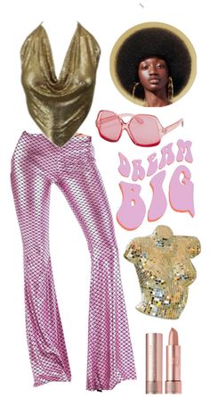 Disco Pink Outfit, Disco Rock Outfit, Disco Punk Fashion, Pink Disco Outfit Ideas, Disco Astethic Outfit, Disco Icons, Funky Disco Outfit, Disco Style Outfits