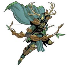 an image of a character with horns and antlers