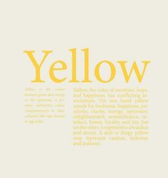 an orange and yellow typeface with the words yellow written in bold font