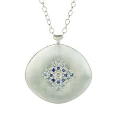 Adel Chefridi Sapphire and Aquamarine Star Light Necklace | Quadrum Ga - Quadrum Gallery Light Necklace, Star Light, Silver Stars