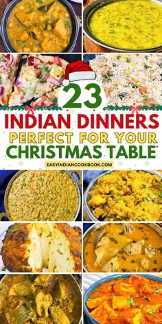 Wow your guests this Christmas with these 23 flavorful Indian dinners! From classic curries to authentic Indian meals, these dishes are perfect for a festive family feast. Full of bold spices and comforting flavors, they’re the perfect main course for your holiday meal. Get the recipes and start planning your Christmas dinner! Fancy Indian Food, Indian Christmas Food, Indian Christmas Dinner, Indian Menu Ideas, Christmas Curry, Christmas Dinner For A Crowd, Vegetarian Christmas Main, Indian Food Party, Christmas Lunch Recipes