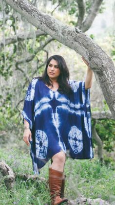 Navy Blue Shibori Plus Tunic//Indigo Shibori Plus Size Dress// Plus Size Tie Dye Dress// Plus Size T Oversized Blue Bohemian Tunic, Blue Oversized Summer Dress, Oversized Blue Summer Dress, Blue Batik Print Festival Dress, Blue Flowy Cover-up For Festivals, Festival Blue Batik Print Dress, Bohemian Poncho With Kimono Sleeves For Summer, Bohemian Blue Relaxed Fit Tunic, Blue Casual Poncho For Vacation