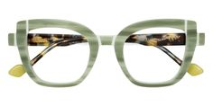 Women's stripe green butterfly full-rim eyeglasses frames are available in variety of colors to match any outfit. These affordable qualified hipster eyeglasses include free single-vision prescription clear eyeglass lenses with AR and 100% UV protection, a case and a cleaning cloth. Bifocal and progressive lenses are supported. Discover our handcrafted eyeglasses featuring a unique butterfly-shaped design. Perfect for the confident, hipster soul, these glasses are not only a fashion statement, th Unique Butterfly, Progressive Lenses, Eyeglass Lenses, Cool Glasses, Good To See You, Eye Wear, Green Butterfly, Bathroom Style, Fall Style