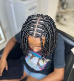 Medium Sized Starter Locs, Men Starter Locs With Taper, Starter Loc Parts, Middle Part Starter Locs, Comb Coil Starter Locs Men, Comb Coils Men, Starter Locs For Men, Starter Locs Comb Coil