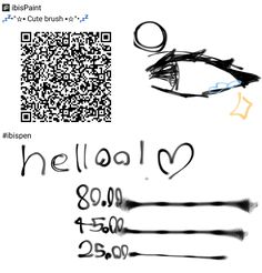 a qr code is shown next to an image of a fish and the words helloal on it