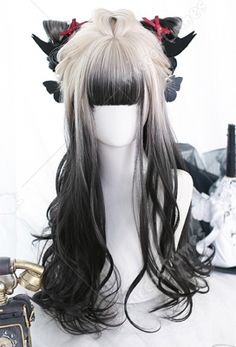 Black Gradient, Wigs For Sale, Curly Wig, Long Wavy Hair