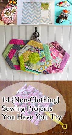 the instructions for how to make an iron - cloth sewing project with fabric and scissors