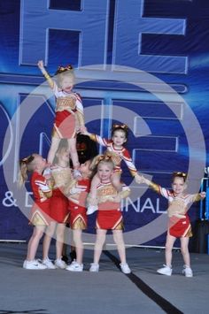 Monticello Inferno Tiny Level 1 squad at THE ONE: Cheer & Dance Finals! 2nd place! #cheerleader #competitivecheer #futurecheerlebrities Level 3 Cheer Stunts, Cheer Stunts For Little Kids, Level 2 Stunts Cheer, Cool Cheer Stunts Level 2, Cheerleading Moves, Level 3 Stunts Cheerleading