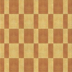 an orange and yellow checkered rug