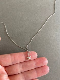 Silver Tiny Mini Starfish Necklace - Sterling Silver Color : Silver Material : Sterling Silver Starfish Size : 8mm Chain Length : 16 inches / 18 inches / 20 inches * Metal components are Sterling Silver. * Suitable for delicate and sensitive skin. * Comes in a jewelry box. If you need extra boxes for gifting....just let us know! Silver Jewlery, Starfish Necklace, Silver Prices, Silver Accessories, Funky Jewelry