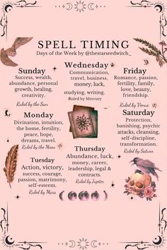 Spell Timing, Spells That Actually Work, Manifestation Spells, Witchcraft Spells For Beginners