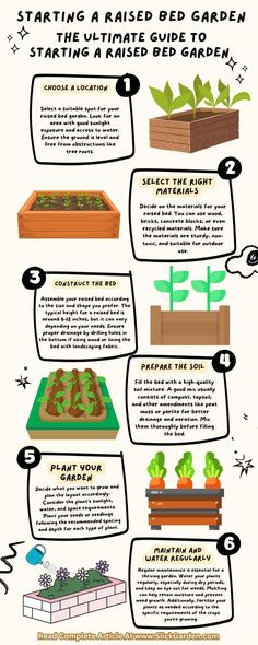 an info sheet describing how to start a raised bed garden