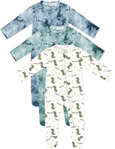 PRICES MAY VARY. SOFT FABRICS:long sleeve baby footed pajamas Made from soft rayon, these sleepwear are perfect for toddlers' delicate skin. TWO-WAY ZIPPER:Infant Rompers use of double zipper design, to ensure the convenience of wearing and the child will not be scratched OCCASION - These baby footed pajamas are perfect for daily, party, home, outdoor, sleep wear in autunm or winter EASY CARE - Machine washable, They are durable and will maintain their softness and quality wash after wash. NICE Boys Footed Pajamas, Baby Pjs, Boys Pjs, Pajama Outfit, Footed Pajamas, Home Outdoor, 2 Way, Baby Romper, Simple Dresses