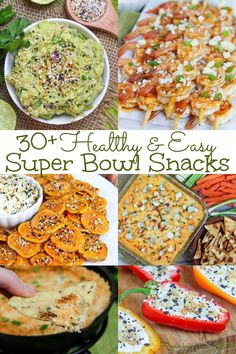 healthy and easy super bowl snacks that are ready to be eaten in the microwave or on the grill