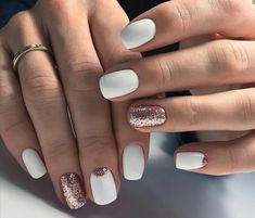 Gel Nails Long, Summer Nails Almond, White Manicure, Nails Opi, Pink Toes, Moon Nails, Shellac Nails, Winter Nail Art, Nails Polish